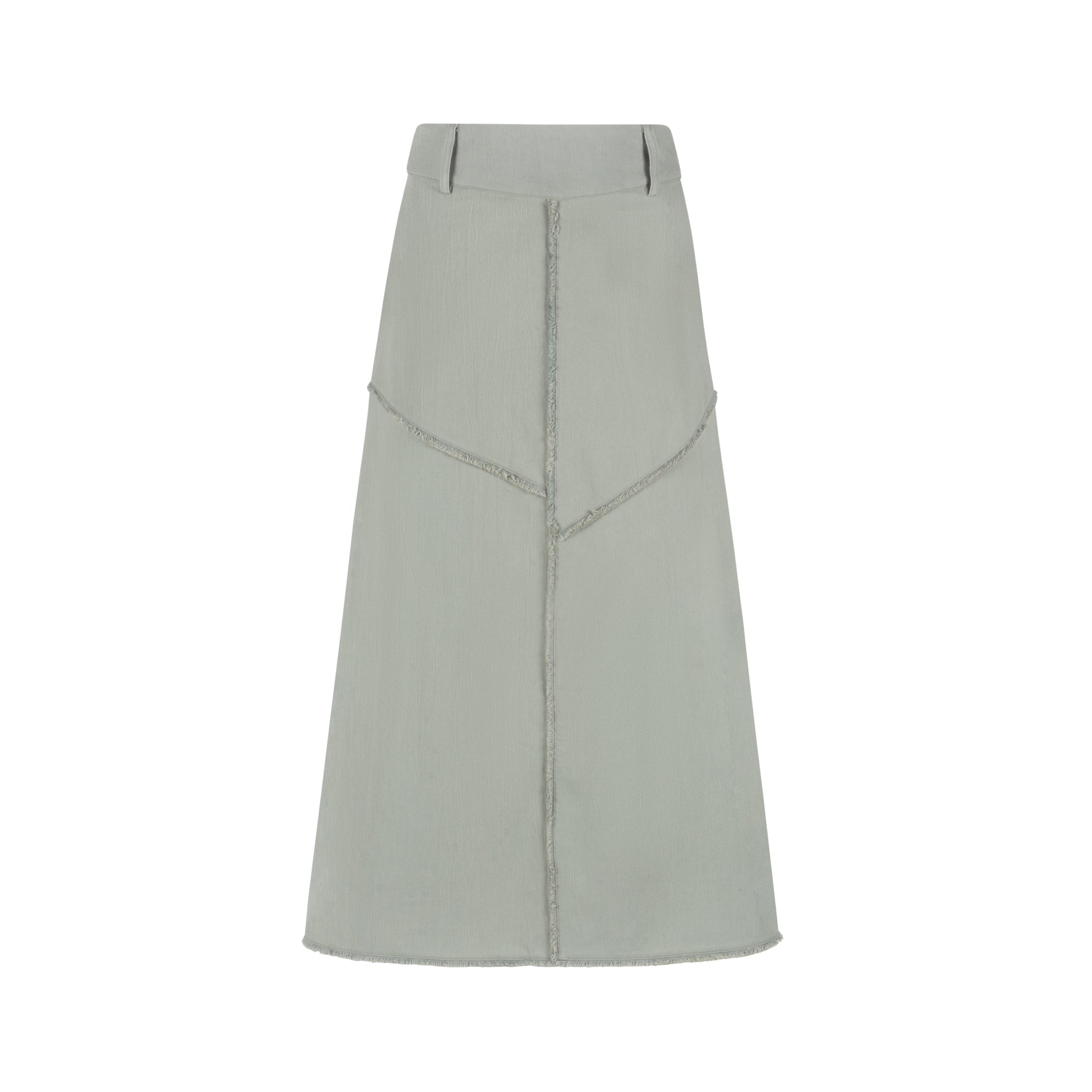 GREEN FRINGE SKIRT