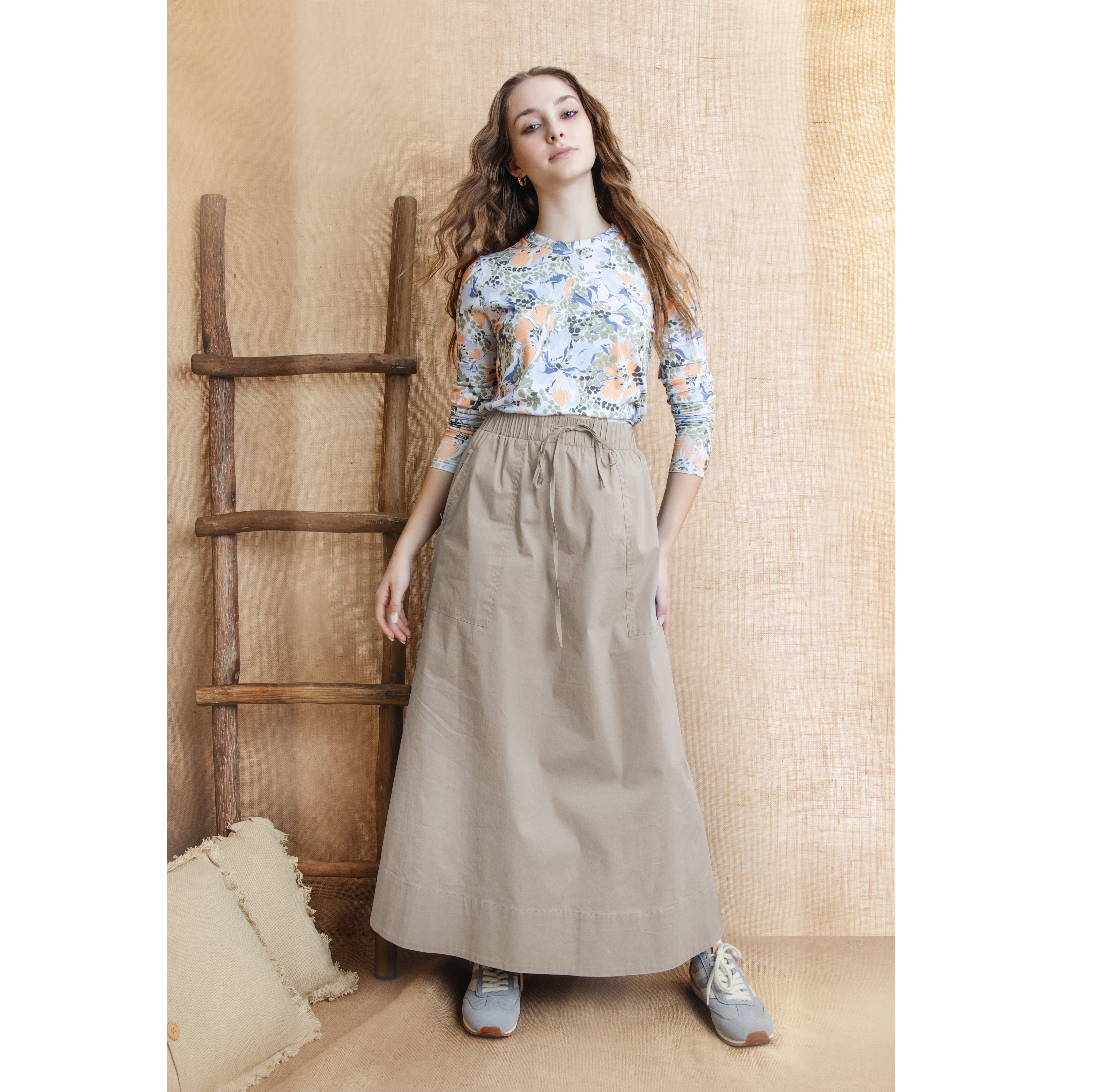 TAN FUSION SKIRT