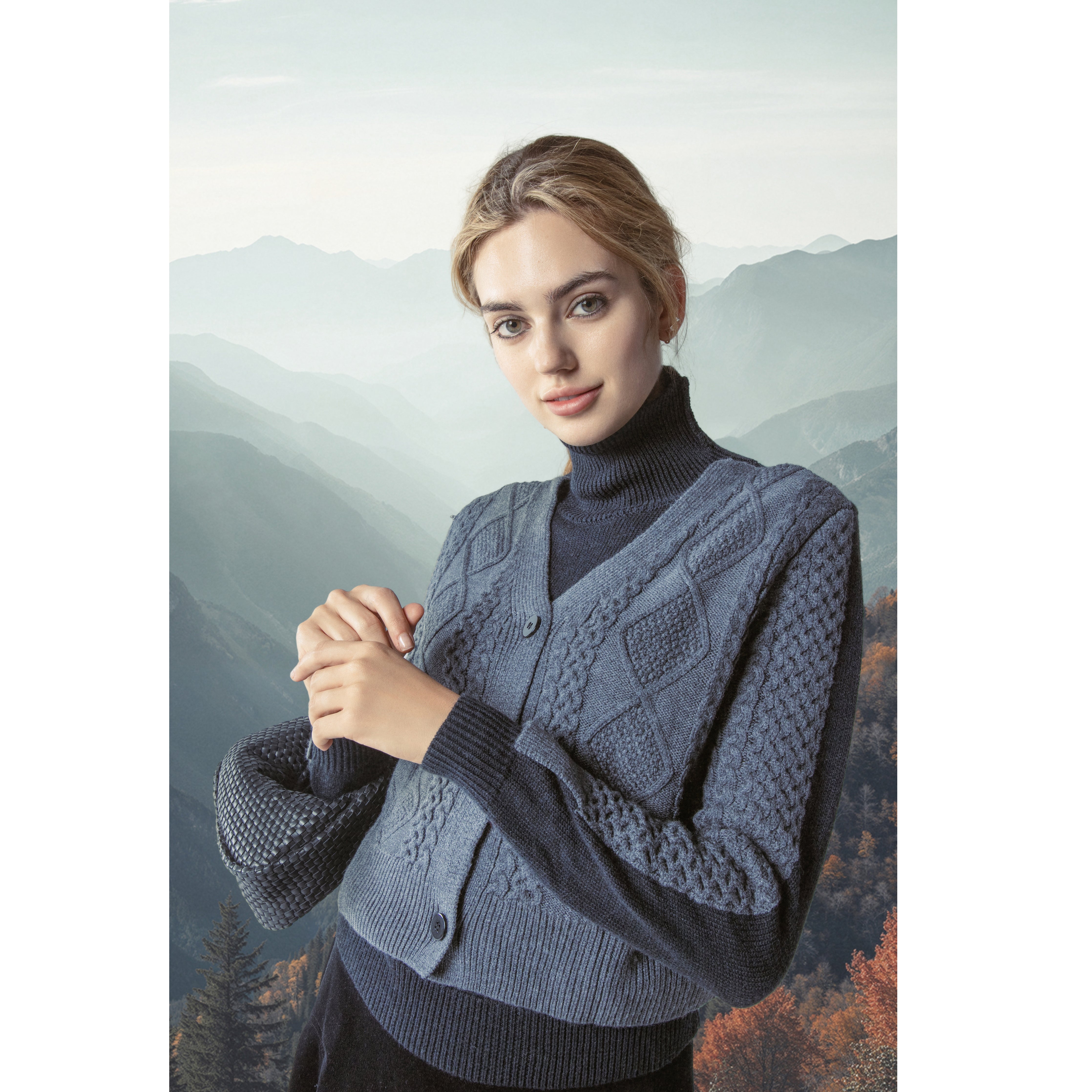 CHARCOAL RENZO CARDIGAN