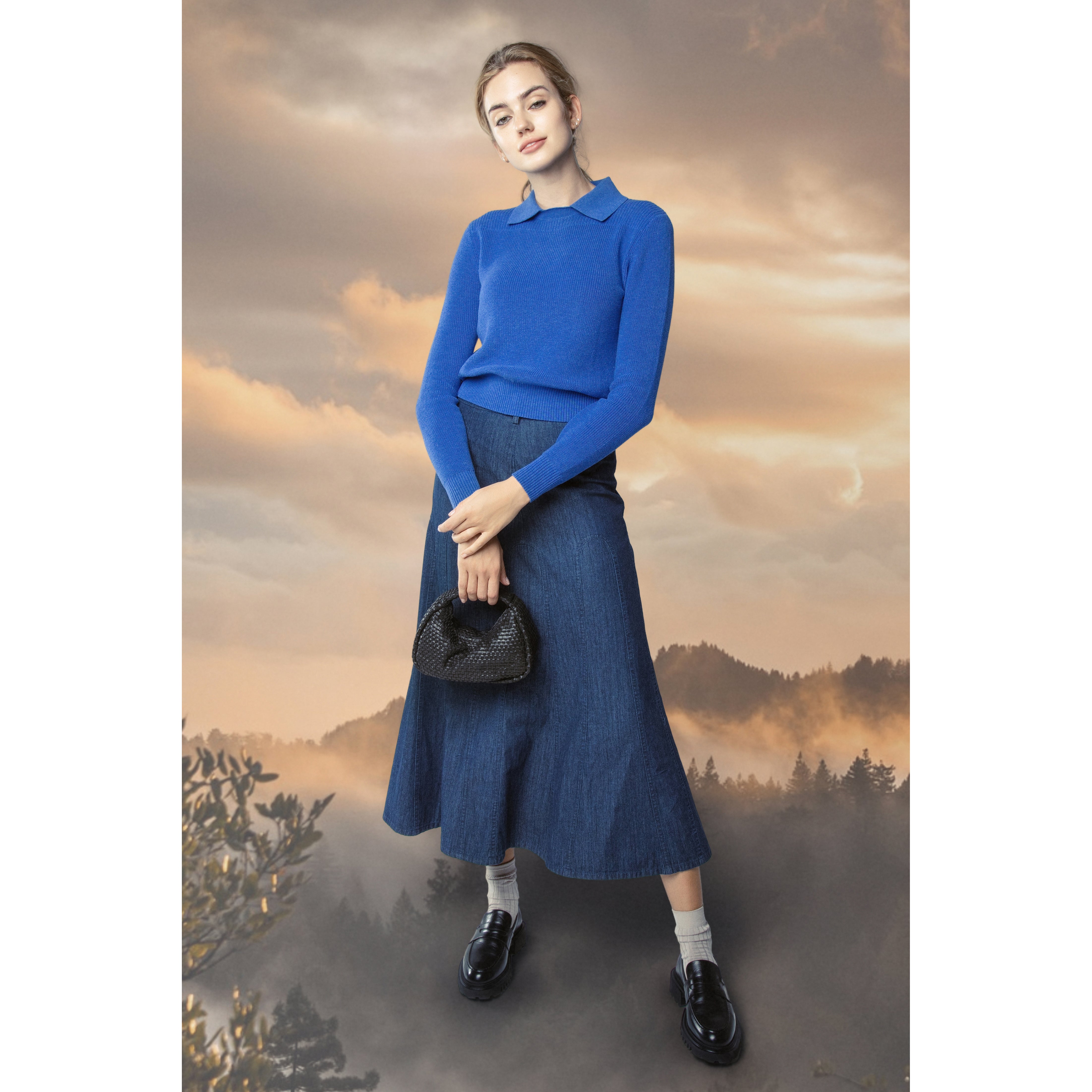 DENIM LUMEN SKIRT
