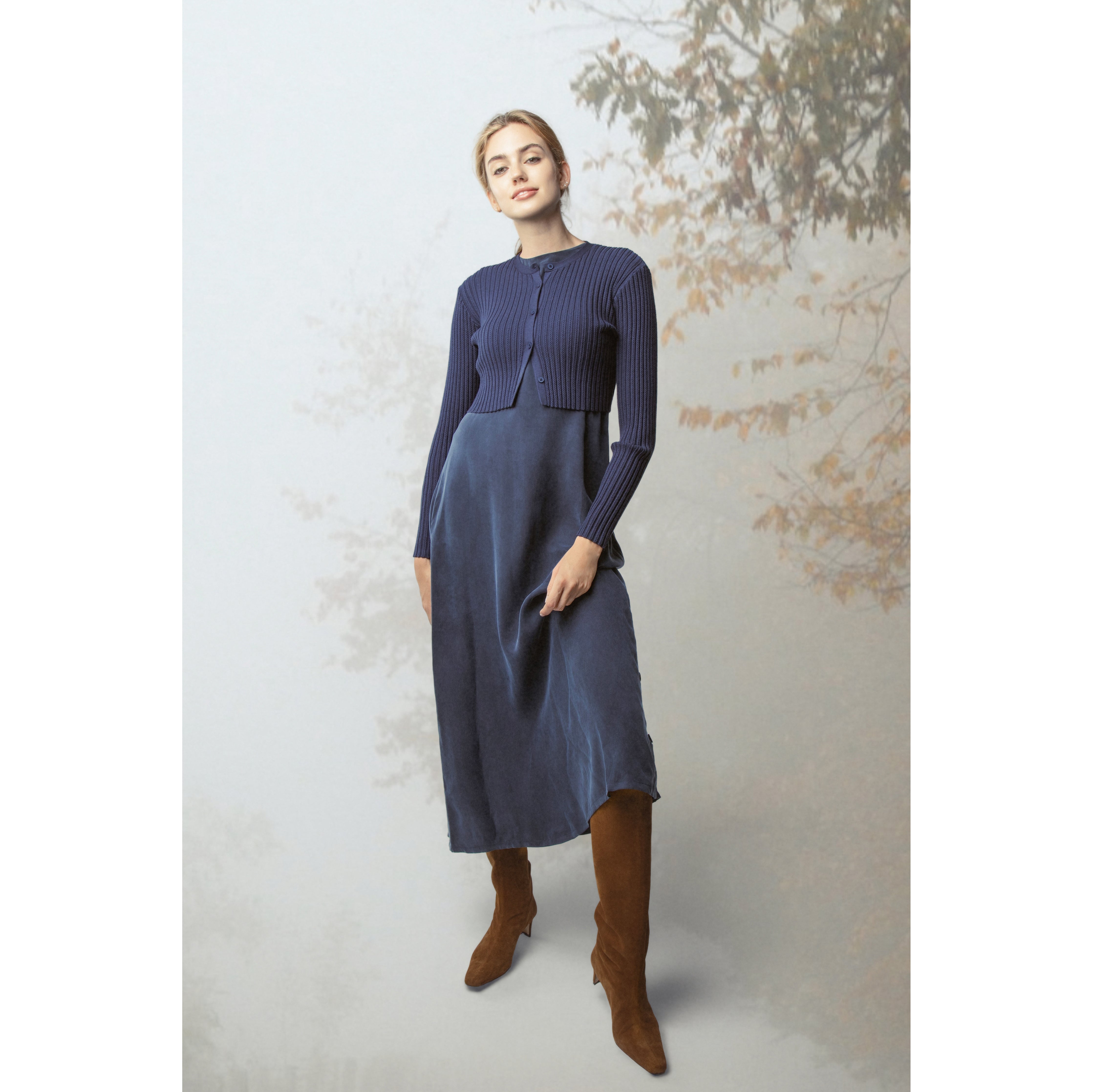 NAVY EMBER CARDIGAN