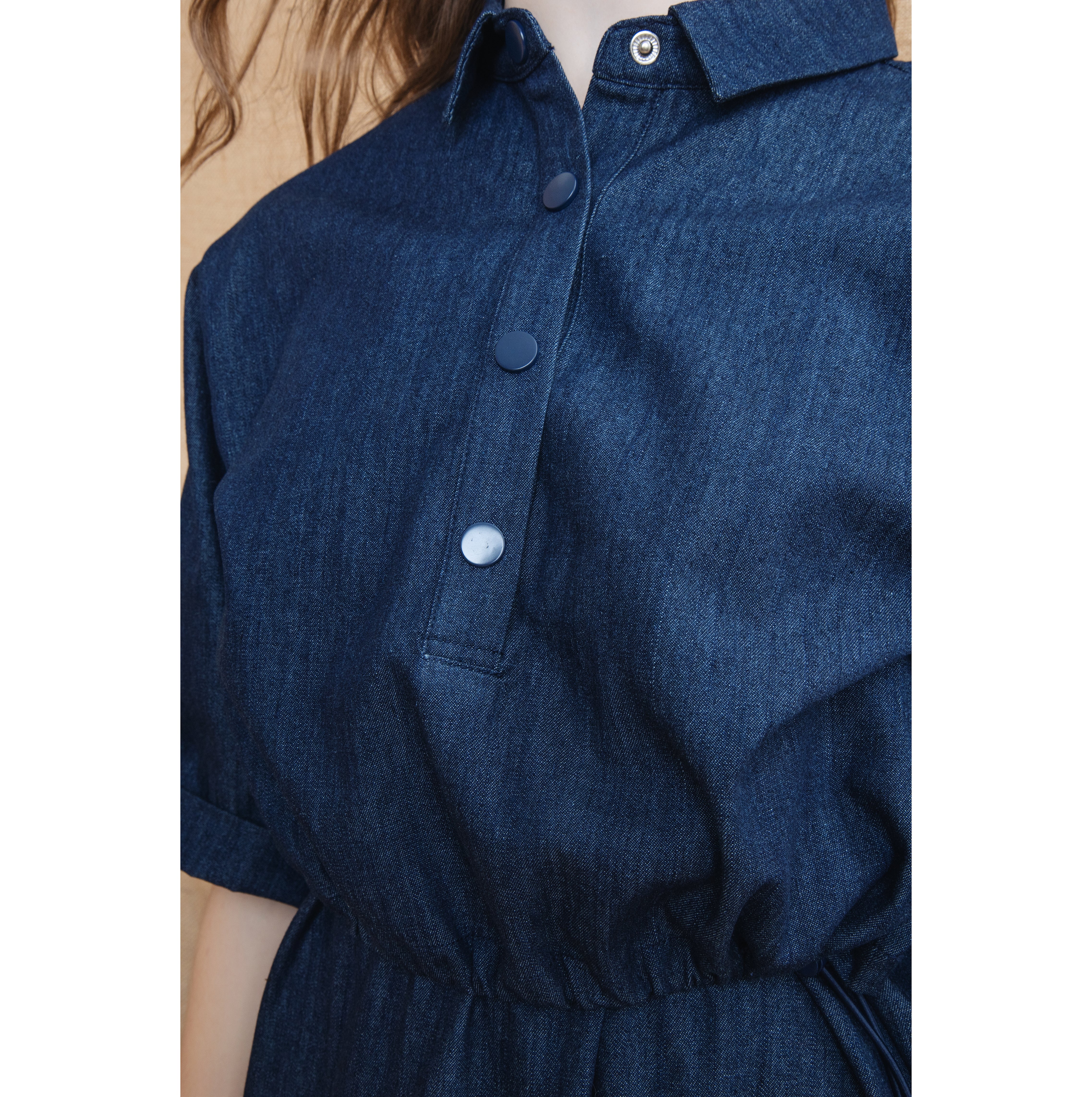 DENIM LYLAH BLOUSE