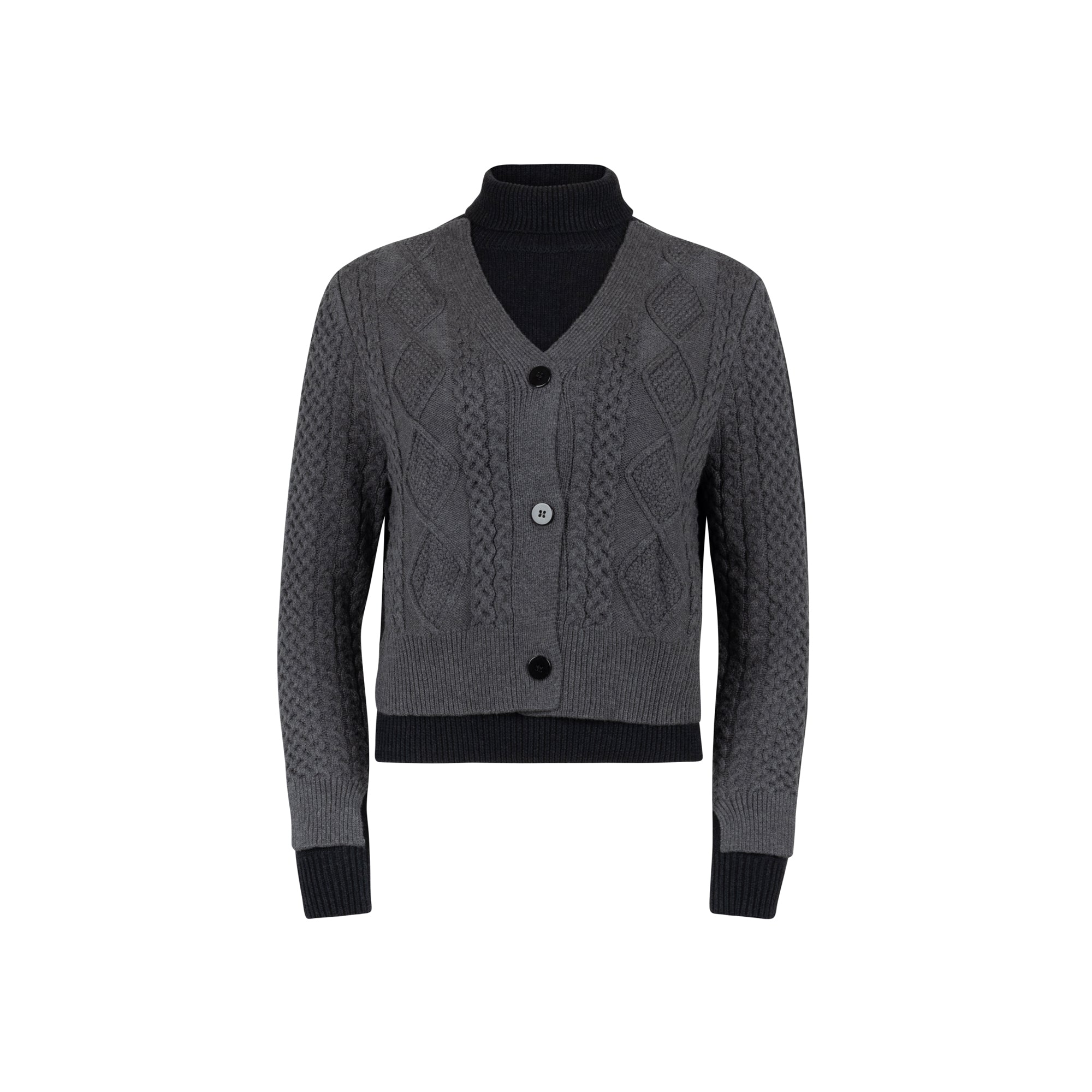 CHARCOAL RENZO CARDIGAN