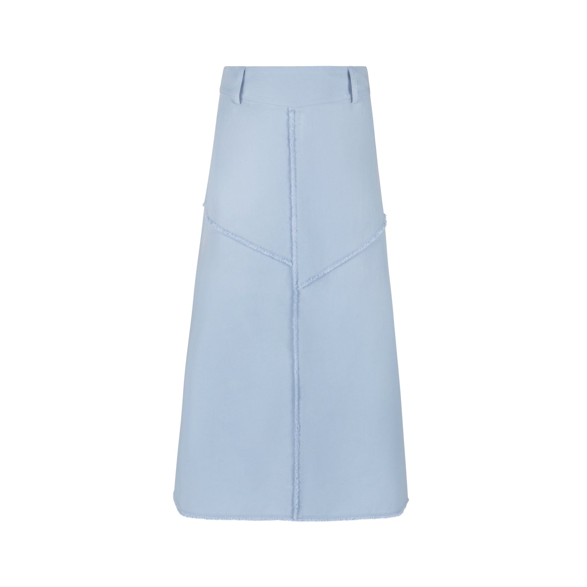 BLUE FRINGE SKIRT